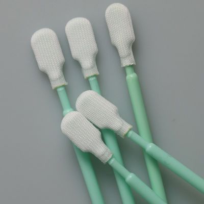 TX761 Cleanroom Poliester Swab dengan Ujung Bebas Serat dan Pegangan PP Tahan Lama untuk Pembersihan PCB dan Lensa Optik 6.6 Inci 100 Buah