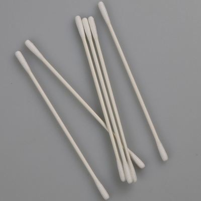 Cleanroom Mini Cotton Swab Dengan Kepala Bulat Ganda 2.6mm