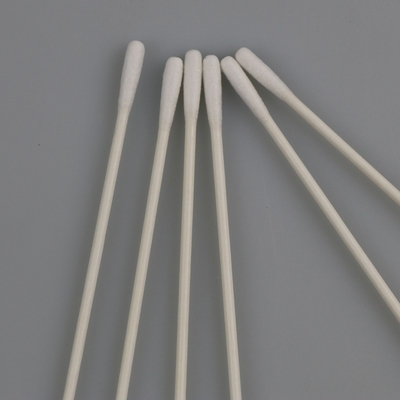 Cleanroom Mini Cotton Swab Dengan Kepala Bulat Ganda 2.6mm