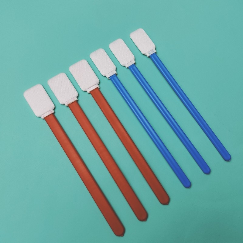714 Lint Free Flat Square Dacron Cleaning Stick Car Cleaning Polyester Swab untuk Cleanroom