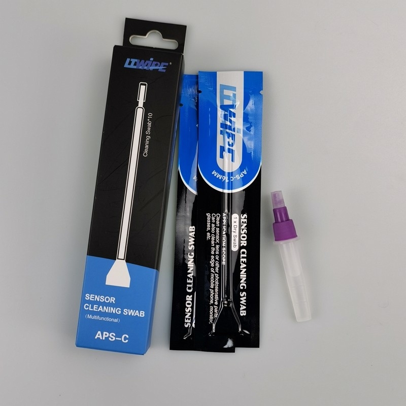 Swab pembersih sensor Blue Stick bebas linta untuk pemeliharaan sensor kamera
