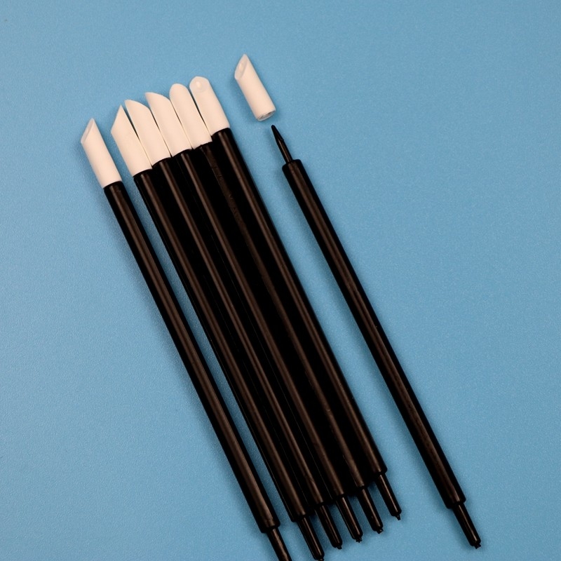 T11 High Absorbency 5mm Soft PU Foam Swab Ruby Stick Swab untuk Pembersihan Printer Cotton Bud