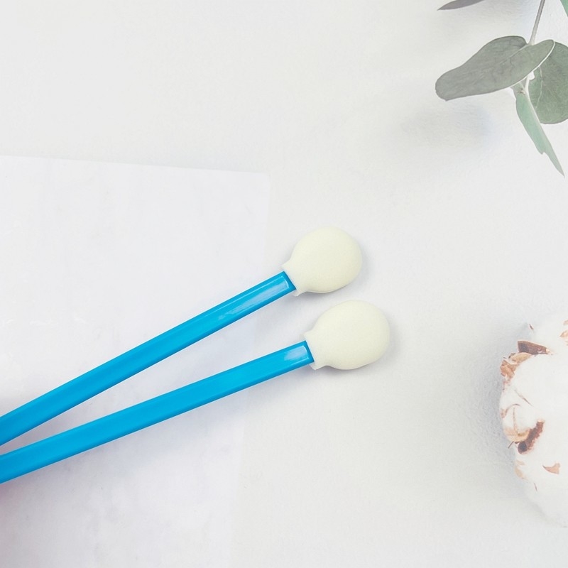 708 Tipe Bulat Bulu Tip Swabs Blue Stick Printerhead Bersih Terapkan Cairan