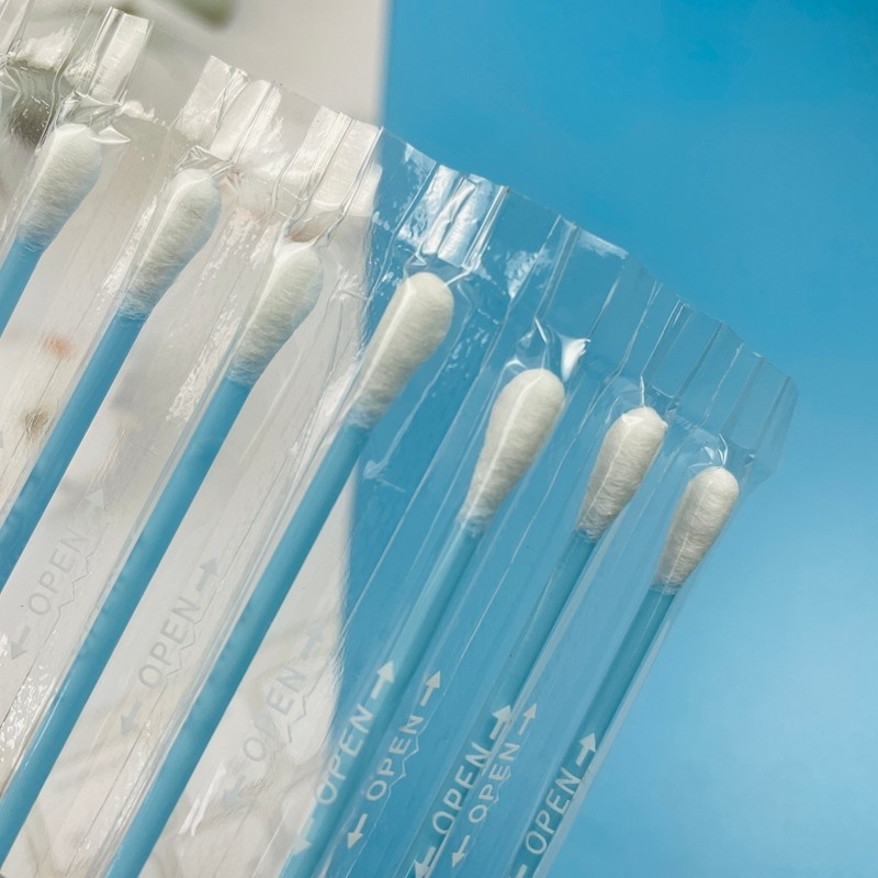 Swab Baja Salon Profesional Dipulangkan Secara Individual Tip Bulat / Menunjuk Untuk Ekstensi Lash Spa Penggunaan