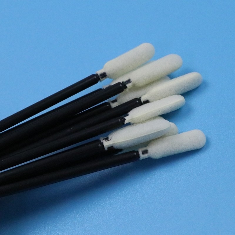746 Lint Free Open Cell Sponge Stick Car Cleaning Foam Swab Dengan Handle Hitam