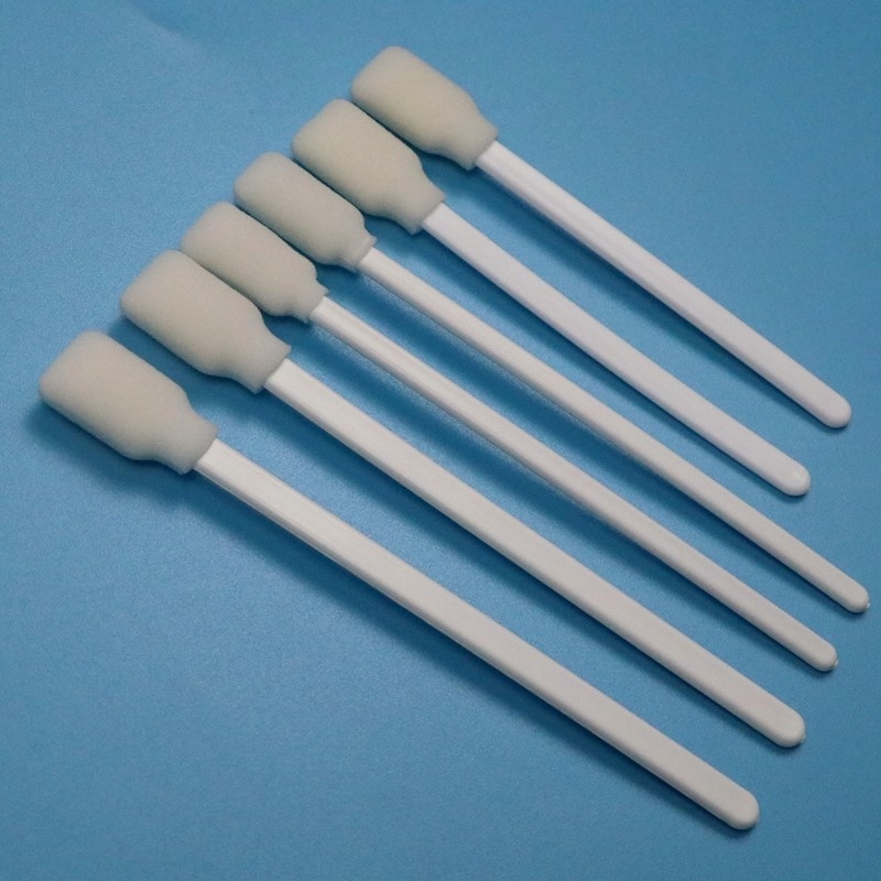 106mm Disposable White PP Sticker Rectangle Sponge Swab Skin Antiseptik Medical Foam Swab Applicator