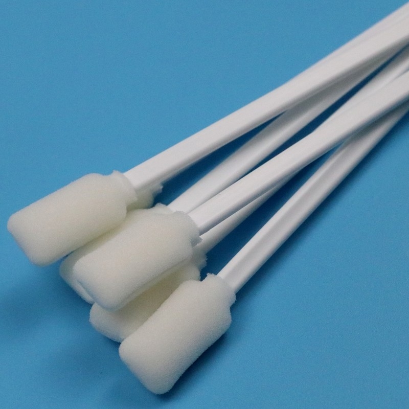 Lint Free Putih PP Stick Square Sponge Swab Roland Printer Pembersih Swab busa Pemasok