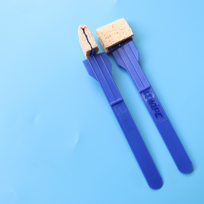 Penyerapan Tinggi Sponge Stick Cellulose persegi panjang Koleksi Sampel Sponge Swab Stick-mounted Applicator