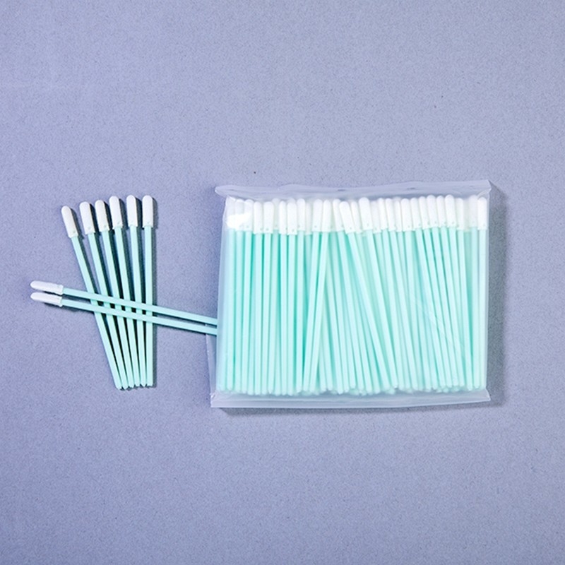 Micro Groove Cleaning Tools TX750 Type 76mm Swab Tip Foam dengan Pegangan PP yang kokoh
