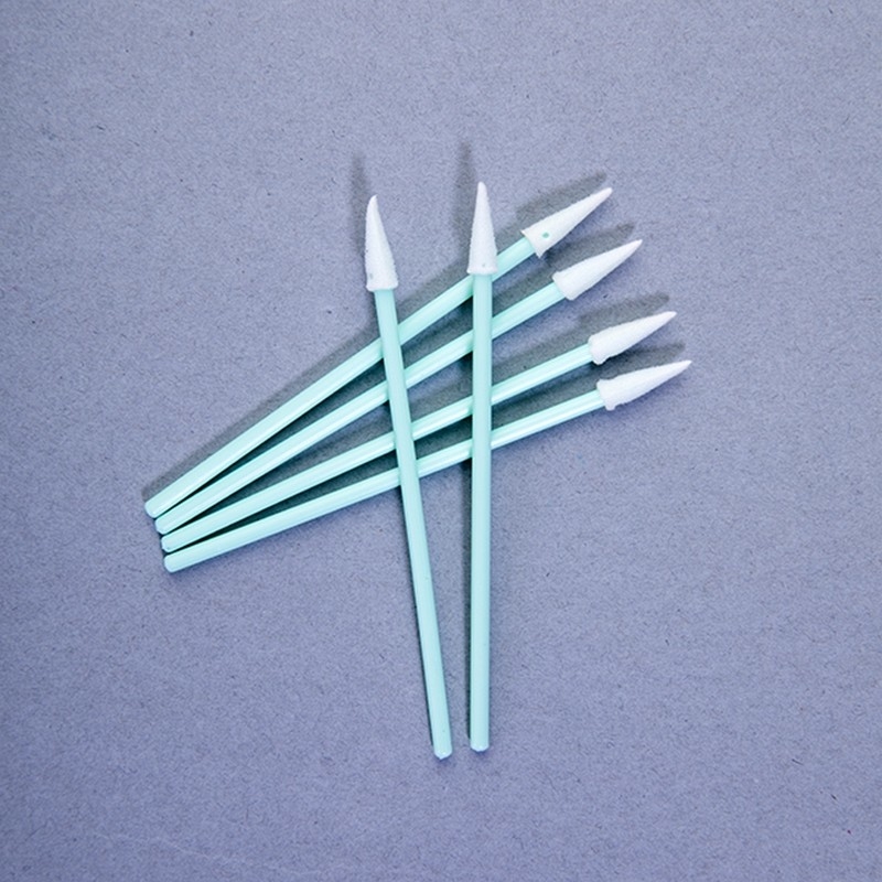 TX750 Tipe Sharp Foam Tip Swabs 76mm Panjang Penghapusan debu Swab Industri Bebas Lint