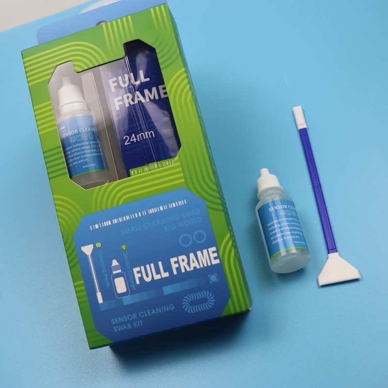 2 in 1 Microfiber APS-C Sensor Cleaning Swab CMOS Kit Pembersihan Kamera dengan Cairan