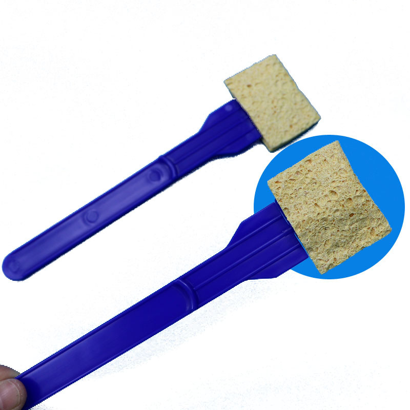 Satu kali pakai PP Stick Cellulose Foam Swab Permukaan Lingkungan Sampling Sponge Stick untuk laboratorium