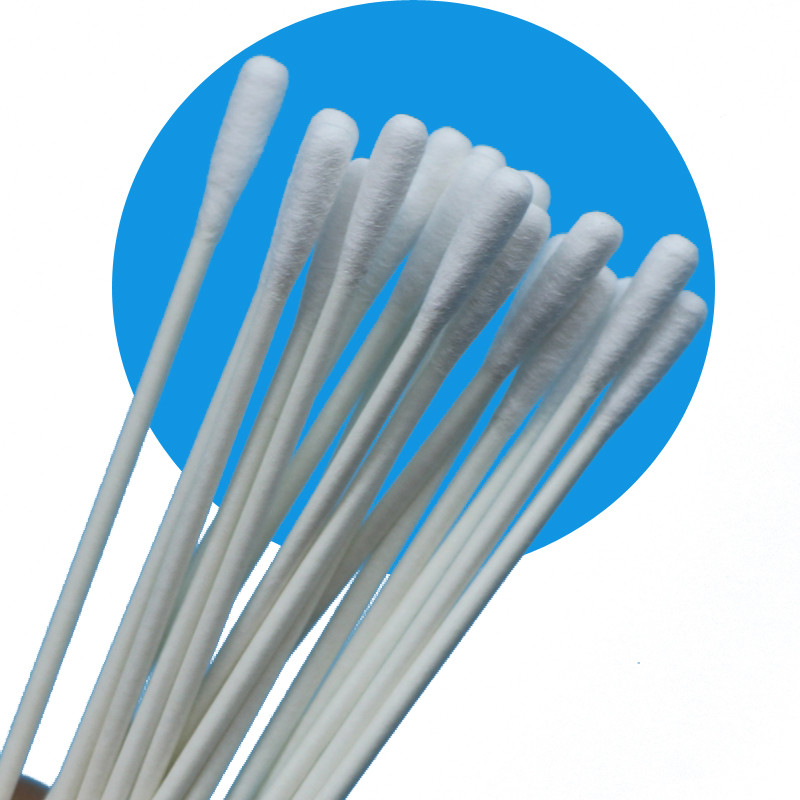 Eco Friendly Paper Stick 3,2mm Kecil Bulat Qtips Kamar Bersih Swab Katun Bud Dengan Kepala Ganda