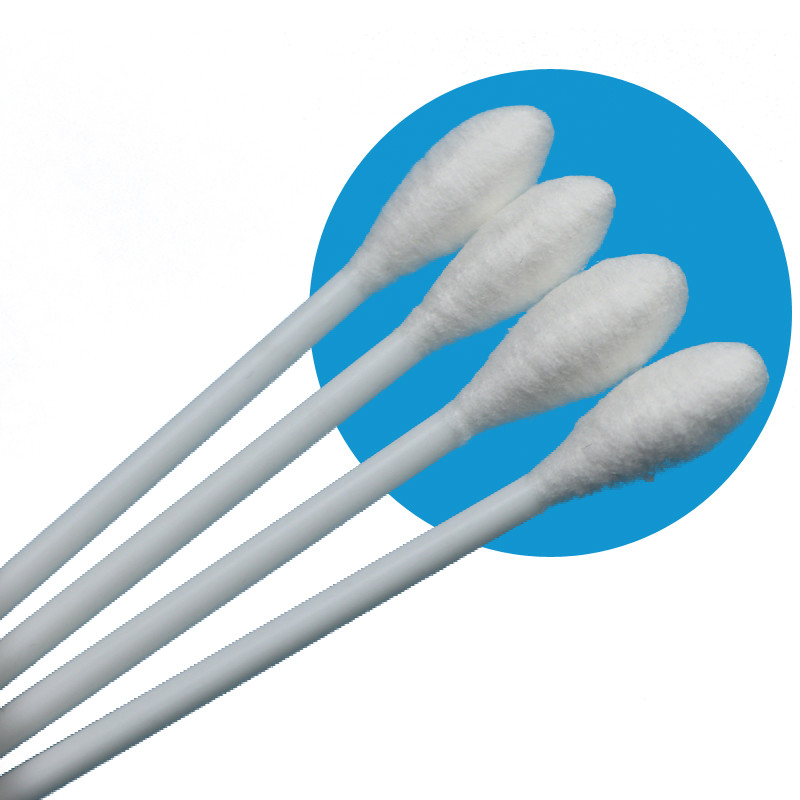 10cm PP Stick Kepala Besar Bulat Kotton Bud Medical Qtips Cotton Swab Applicator