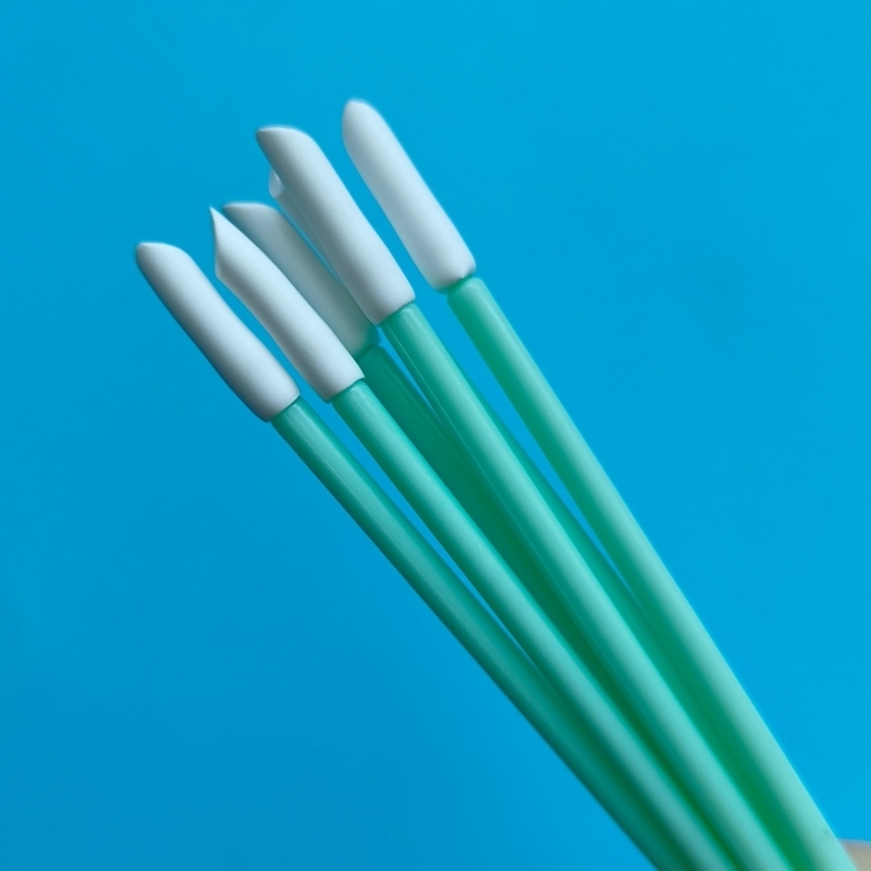 T-31 Hijau PP Stick 3mm Ruby Stick Watch Cleaning PU Foam Swab untuk Pembersihan Printer