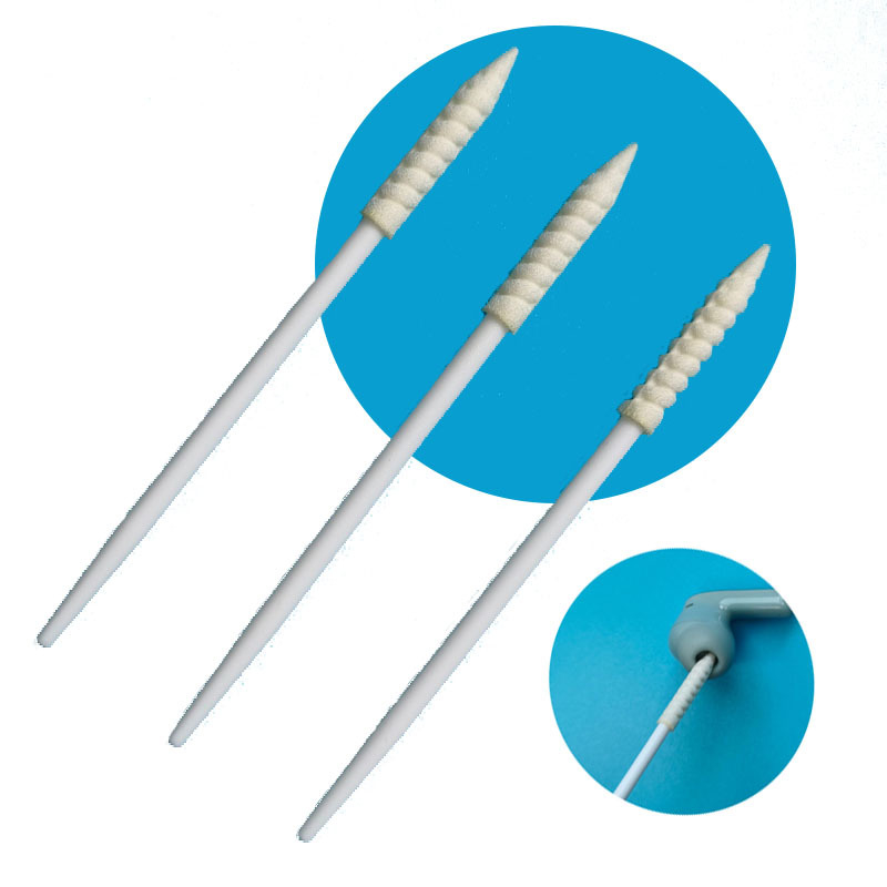 752 Green Handle Pointed Foam Swab 3.6mm Tip untuk membersihkan perhiasan mobil