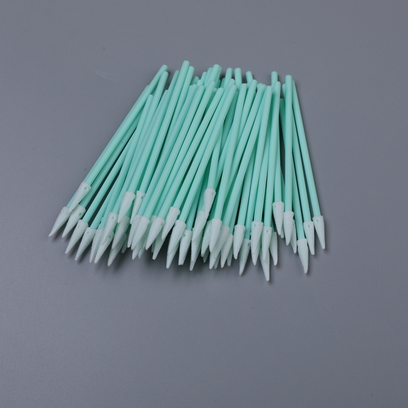TX750 76mm Precision Sponge Swab - 3.2mm Square Point - untuk Wafer Edge, Probe Card, Wire Bond Pads & Die Attach - Cleanroom
