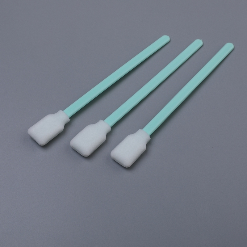 Int-Free Foam Swab dengan PP Handle - 128mm untuk Precision Electronics & Printhead Maintenance