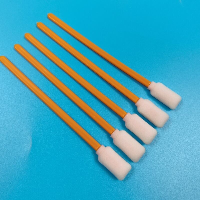 712A Spons Oranye Bebas Serat Stik Detail Swab Ruang Bersih Swab Busa Persegi Panjang untuk Pembersihan Printer