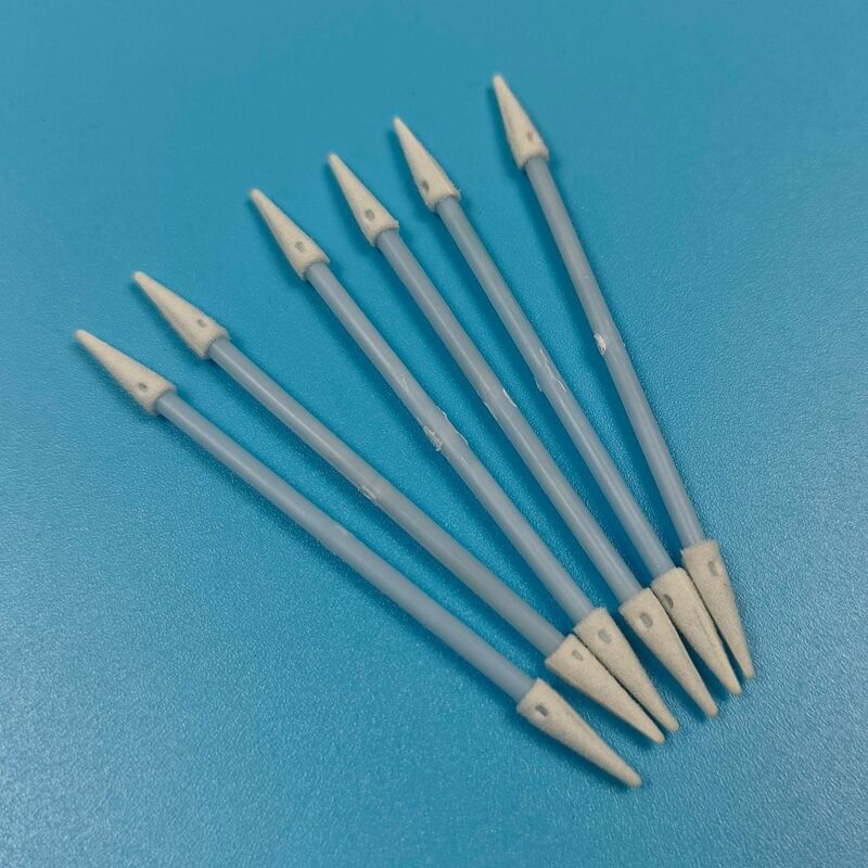 Lint Free Blue Handle 3.6mm Mini Sponge Swab Car Cleaning Detail Swab Precision Cleaning ESD Foam Swab untuk Cleanroom