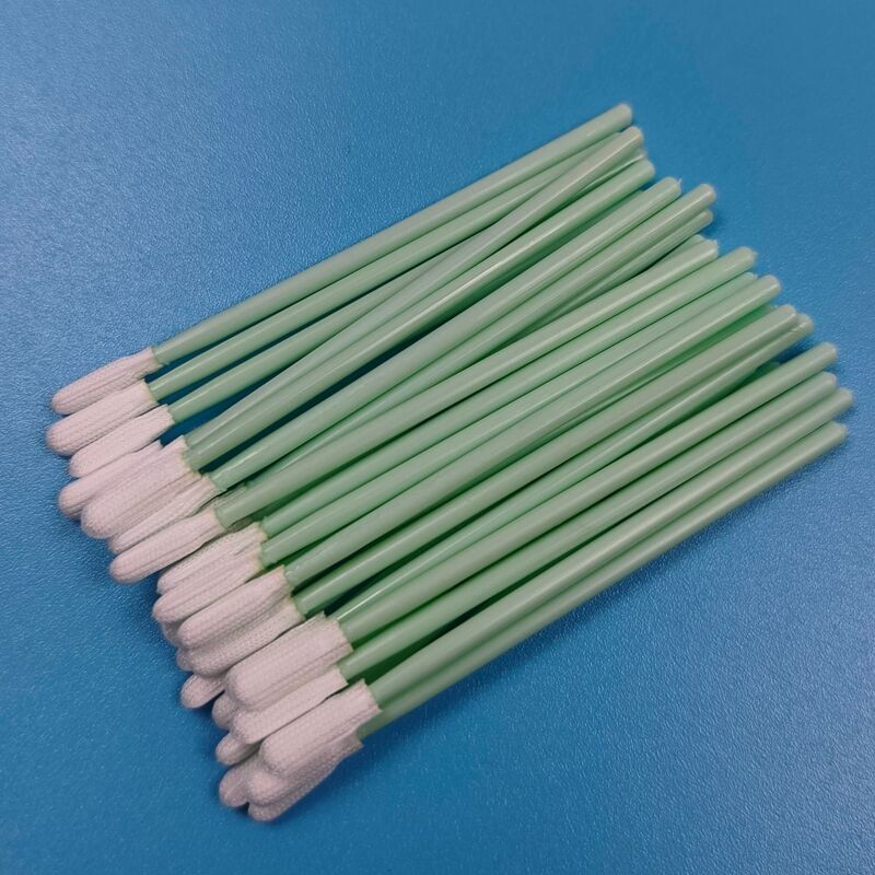743 Cotton Swab Presisi Bebas Serat 3.8mm Pembersih Bebas Serat Ruang Bersih Cotton Swab Pembersih Elektronik Cotton Swab Poliester ESD