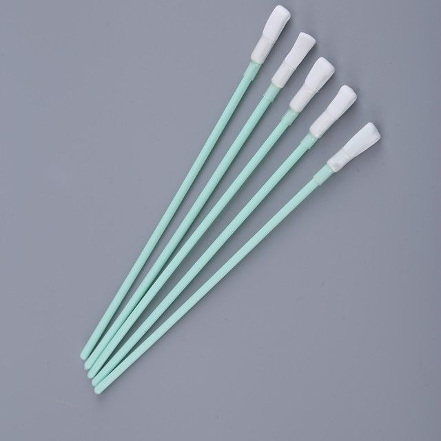 Kapas Bertangkai Ganda Terbungkus Poliester Rajutan Ganda Non Woven Plastik Q Tips Tongkat Polypropylene Tidak Menyakiti Swab