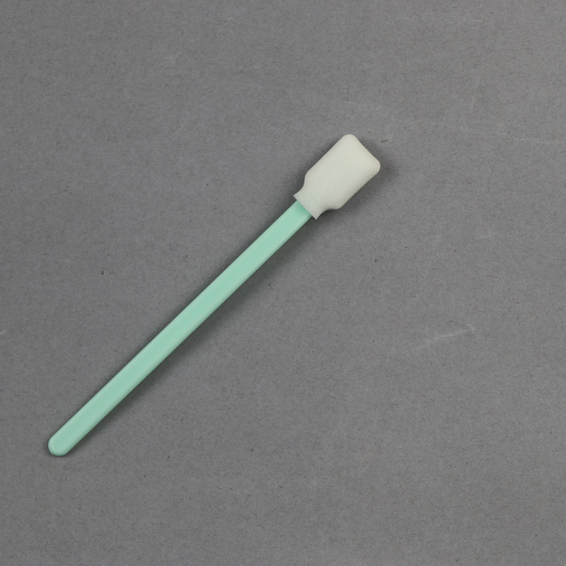 Sterilisasi Non-steril Swabs busa industri 707-jenis Lint-Free Kepala persegi panjang Untuk pembersihan permukaan sensitif Sesuai